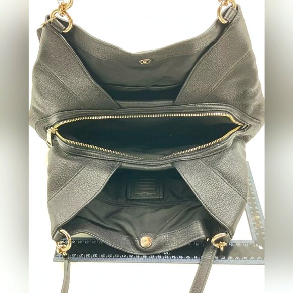 COACH Designer Black Lexy Purse Handbag Shoulder Bag - Picture 9 of 10